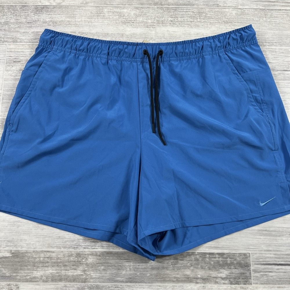 Nike Shorts Men's XXL Unlimited Dri-FIT 5" Unlined Solid Blue DV9336-402 $60 NWT